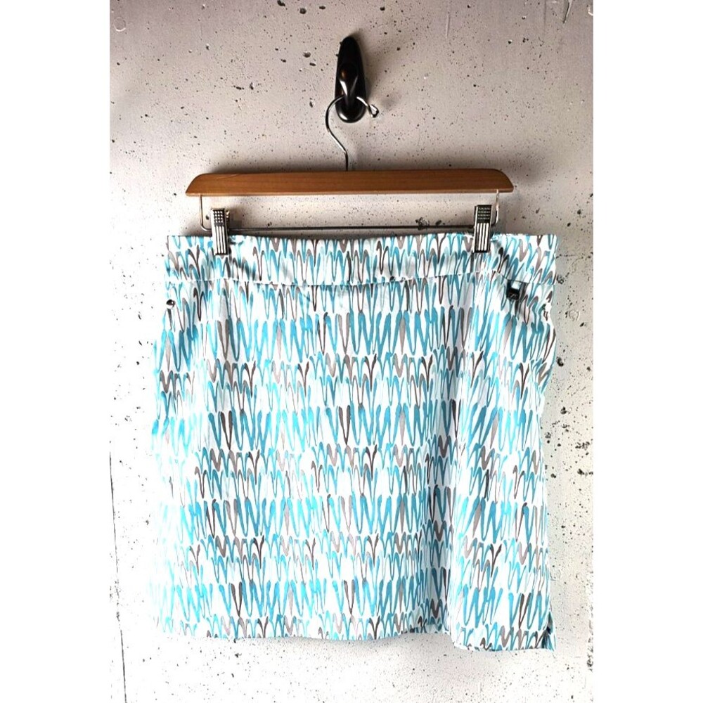 Cutter & Buck CB Tennis Golf  Skirt Skort Women's Sz 12 Green & White